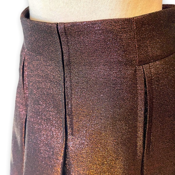 NWOT AKRIS PUNTO Iridescent Lamé Bell Skirt - Picture 6 of 10